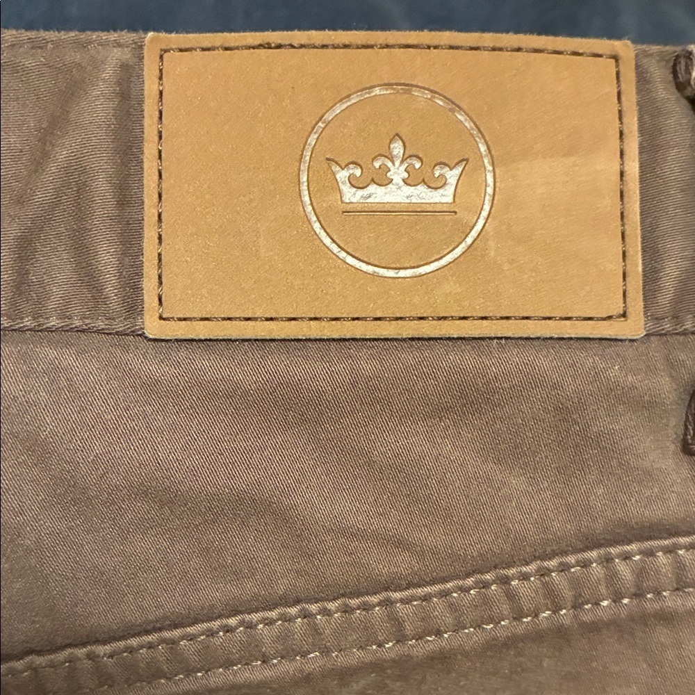 Peter Millar Men's Dark Brown Straight Jeans - Picture 6 of 7